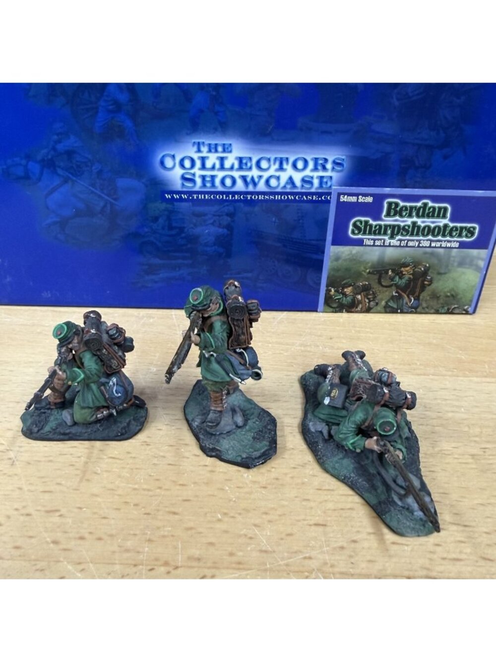 Collectors Showcase CS00274 Berdan Sharpshooters Firing Civil War 54mm 3pc Boxed